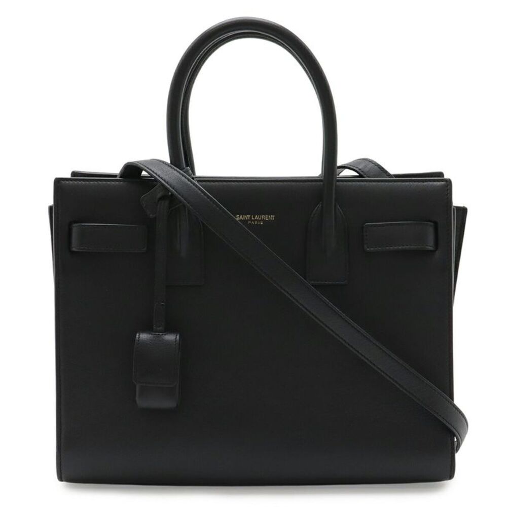 Yves Saint Laurent Leather Sac de Jour Baby Handbag